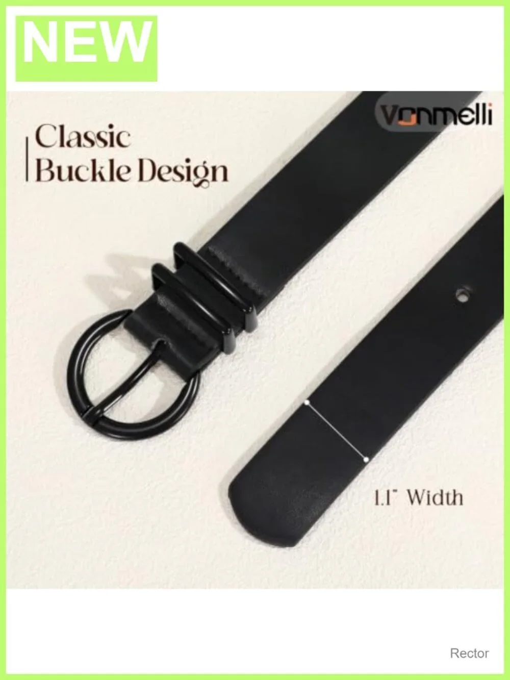 Faux Leather Women's Belt with Pin Buckle for Jeans Pants Dresses
